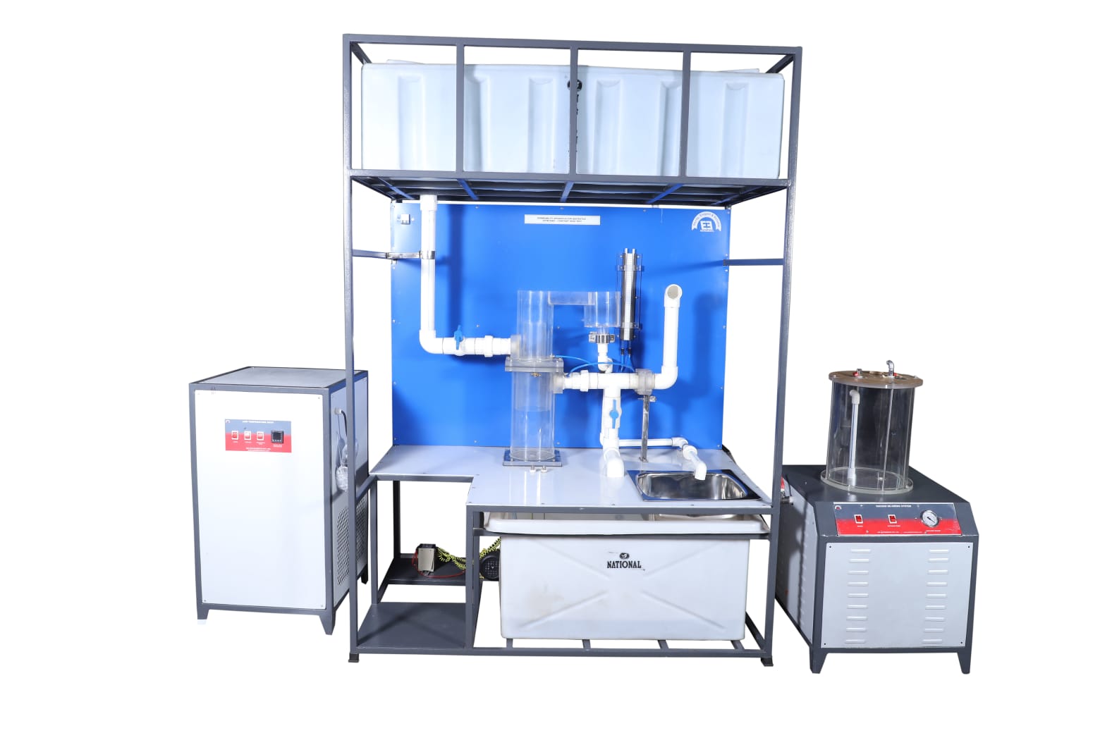 PERMEABILITY APPARATUS FOR GEOTEXTILE-(MANUAL OBSERVATION)-(ASTM D4491, EN ISO 11058)-CONSTANT HEAD TEST-NO LOAD CONDITION
